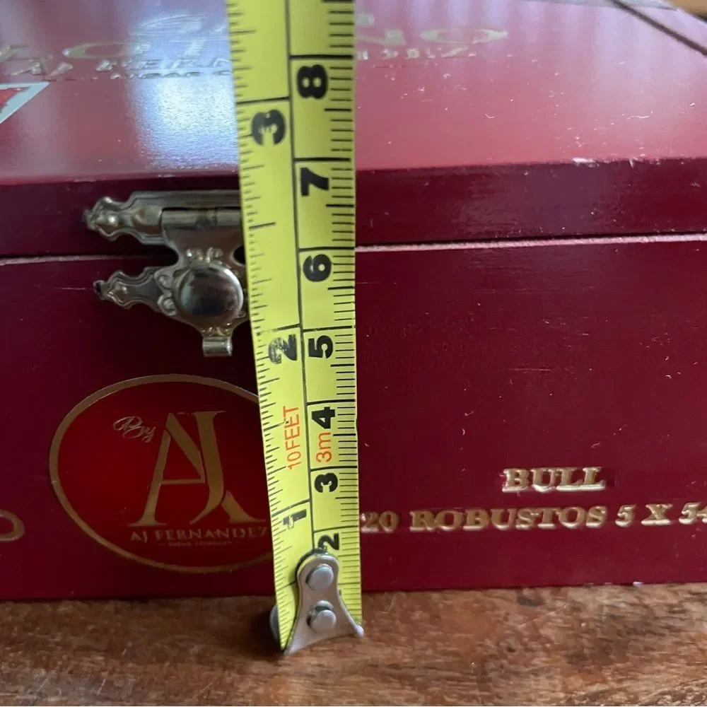 Set of 2 Flat Cigar Boxes Storage Containers Collecting